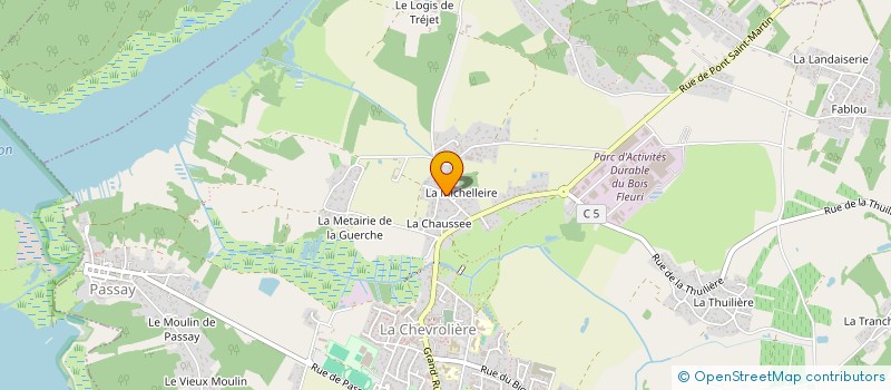 localisation de l'entreprise JASMIN PAYSAGE  CHEVROLIERE (LA)