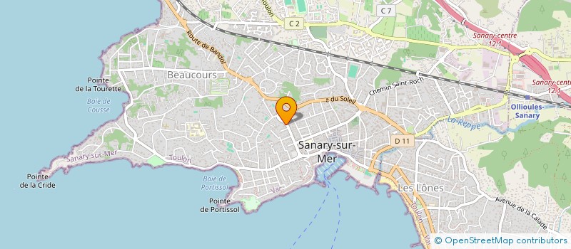 localisation de l'entreprise JASMINE à SANARY-SUR-MER