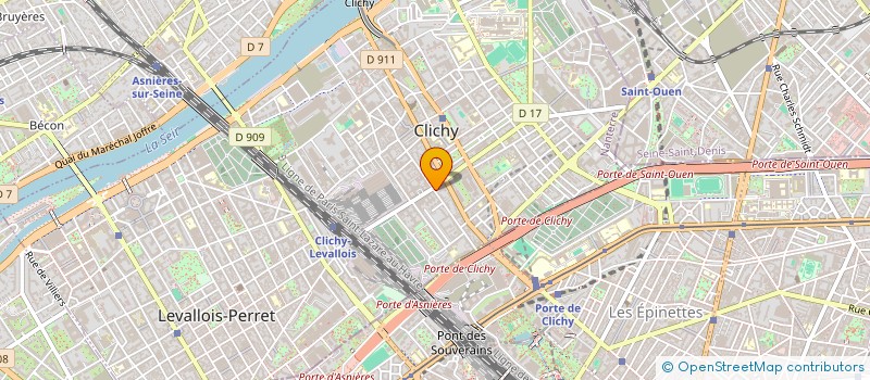 localisation de l'entreprise JASMINE FOOD à CLICHY