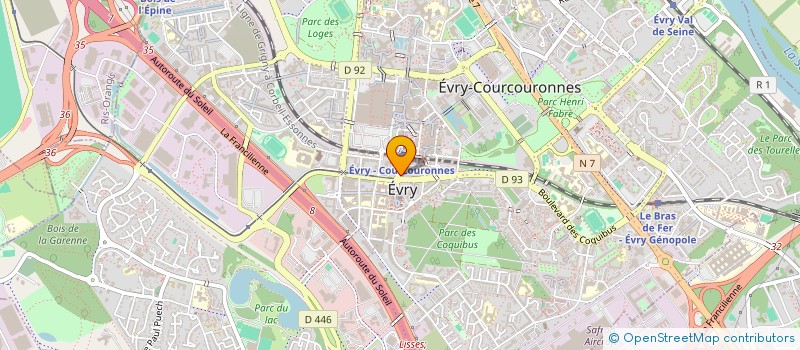 localisation de l'entreprise JASON à EVRY-COURCOURONNES