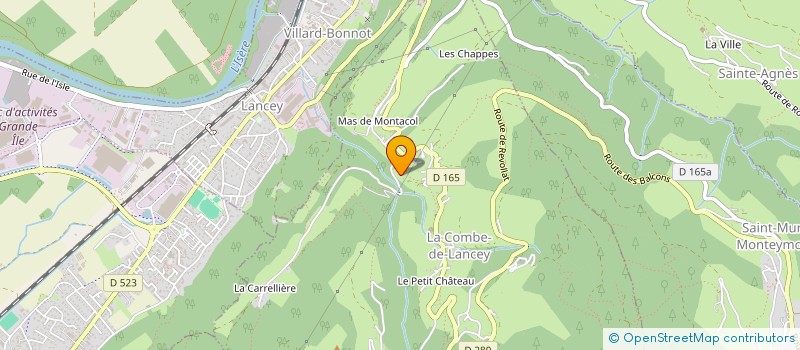 localisation de l'entreprise JASP  LA COMBE-DE-LANCEY