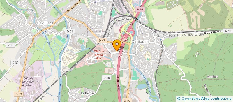 localisation de l'entreprise JASPE à DANJOUTIN