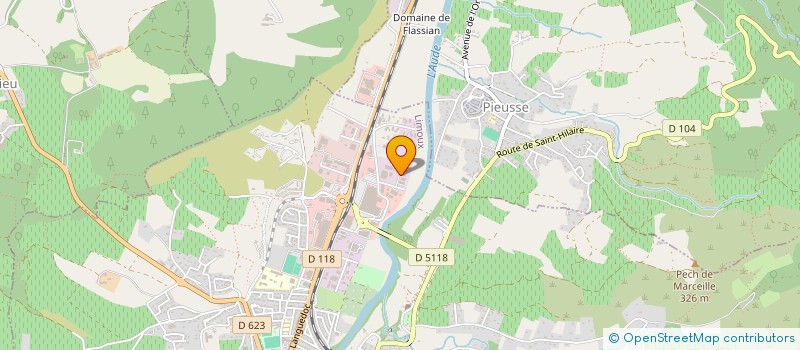 localisation de l'entreprise JASPE INVEST  LIMOUX