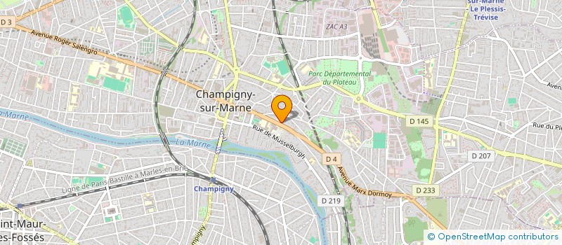 localisation de l'entreprise JASS BATIMENT  CHAMPIGNY-SUR-MARNE