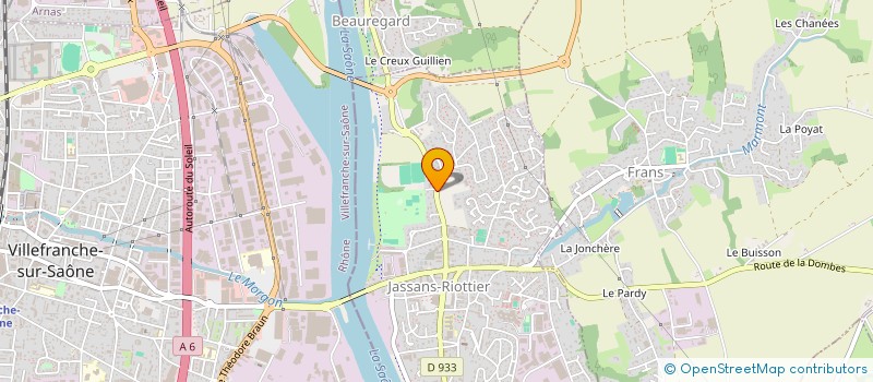 localisation de l'entreprise JASSANS-FRANS FOOTBALL (JFF) à JASSANS-RIOTTIER