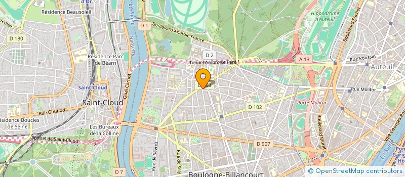 localisation de l'entreprise JAT IMMOBILIER à BOULOGNE-BILLANCOURT