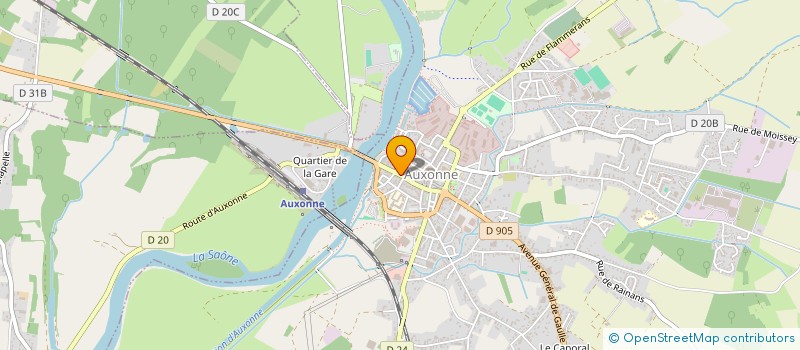 localisation de l'entreprise JATAL  AUXONNE