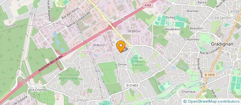 localisation de l'entreprise JATAL  GRADIGNAN