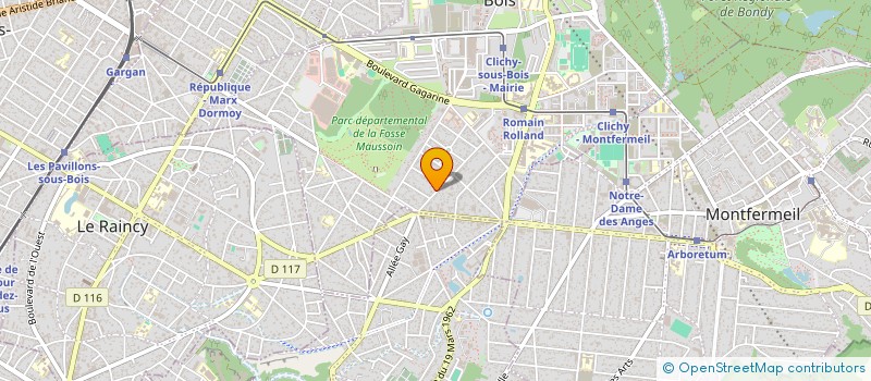 localisation de l'entreprise JATE à CLICHY-SOUS-BOIS