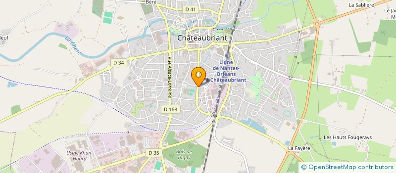 localisation de l'entreprise JATHERI à CHATEAUBRIANT