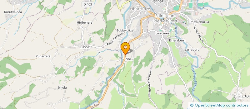 localisation de l'entreprise JAUBERRIA  UHART-CIZE