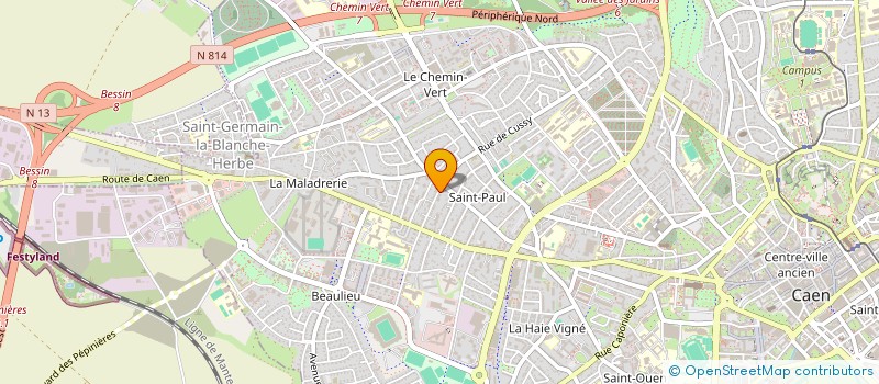 localisation de l'entreprise JAUBERT OSTEO EURL à CAEN