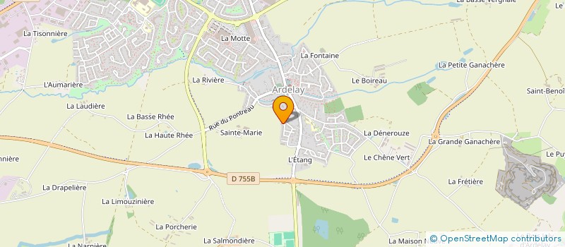 localisation de l'entreprise JAUD à LES HERBIERS
