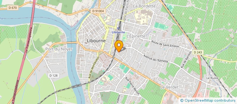 localisation de l'entreprise JAUD PASCAL ET LESLIE  LIBOURNE