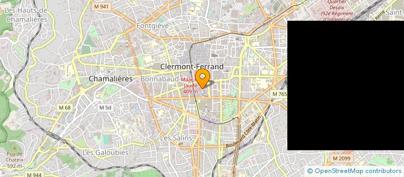 localisation de l'entreprise JAUDAP à CLERMONT-FERRAND