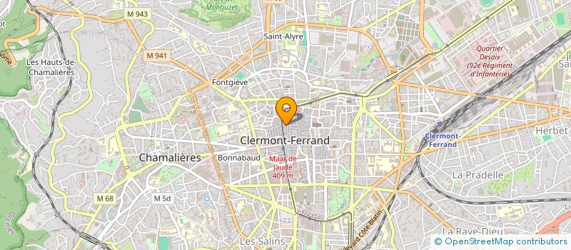 localisation de l'entreprise JAUDEFLEURS  CLERMONT-FERRAND