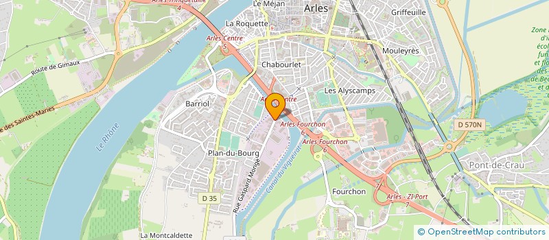 localisation de l'entreprise JAUFFRET à ARLES