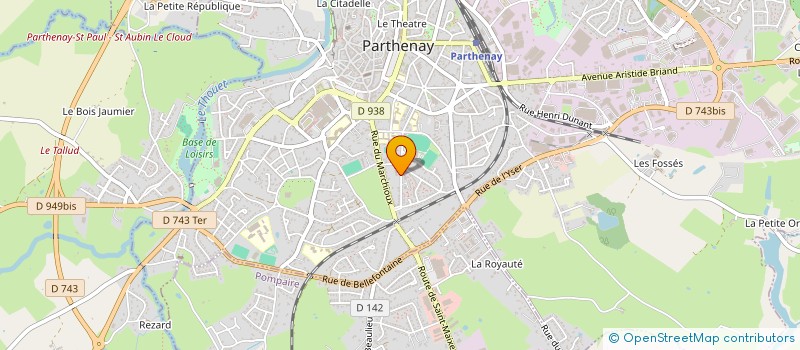 localisation de l'entreprise JAULAIN  PARTHENAY