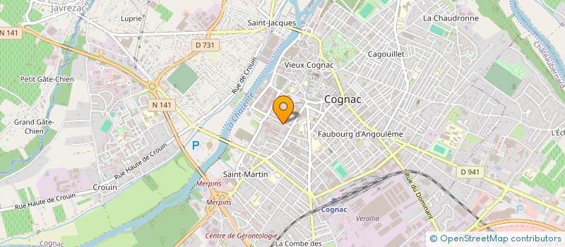 localisation de l'entreprise JAULIN à COGNAC