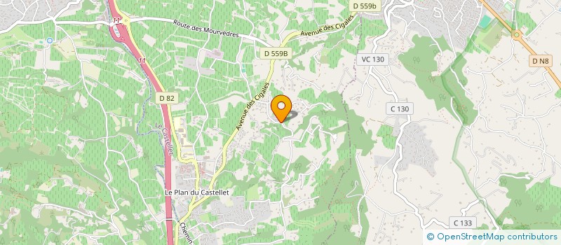 localisation de l'entreprise JAULIN CONSEIL AMENAGEMENT à LE CASTELLET