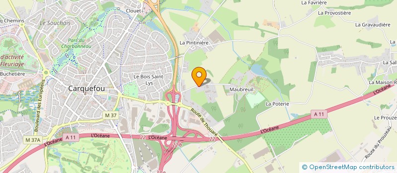 localisation de l'entreprise JAULIN PAYSAGES ENTRETIEN à CARQUEFOU