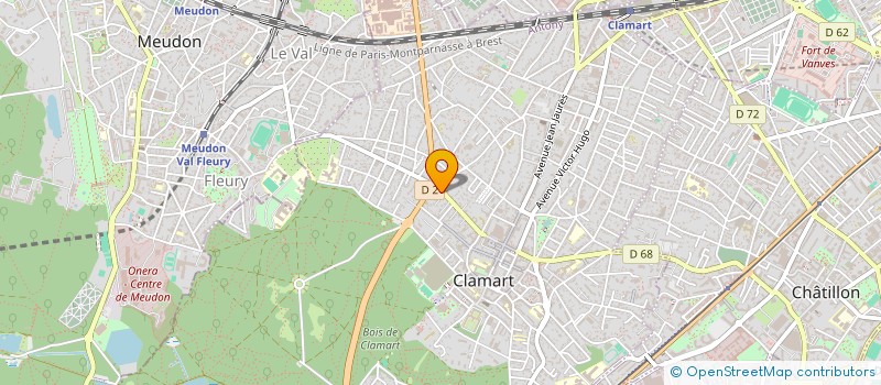 localisation de l'entreprise JAULMON à CLAMART