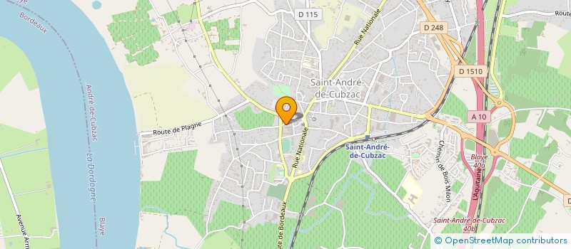 localisation de l'entreprise JAULOIS SA à SAINT-ANDRE-DE-CUBZAC