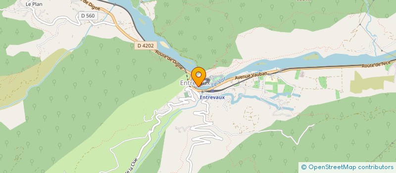 localisation de l'entreprise JAUME FRERES  ENTREVAUX