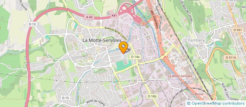 localisation de l'entreprise JAUMES VITRIER MENUISIER  LA MOTTE-SERVOLEX