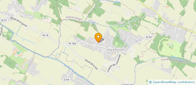 localisation de l'entreprise JAUNE & BLEU  AIGREFEUILLE