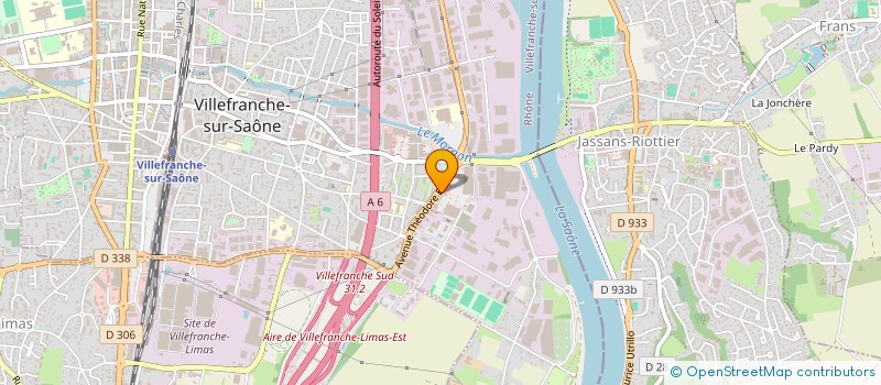 localisation de l'entreprise JAUNE BLEUE  VILLEFRANCHE-SUR-SAONE