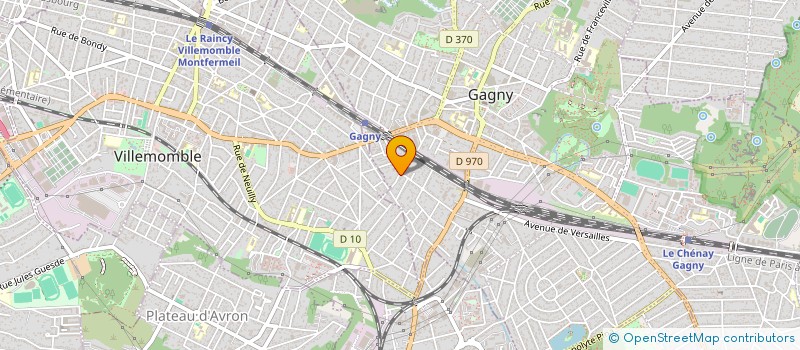 localisation de l'entreprise JAUNE & ENCORE à GAGNY