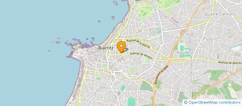 localisation de l'entreprise JAUNE ET BLANC LAB  BIARRITZ