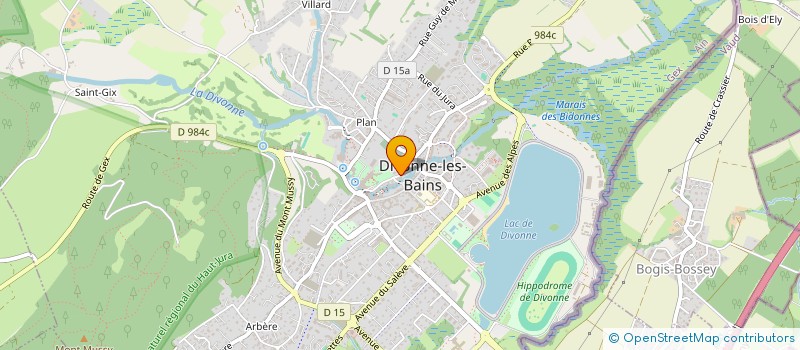 localisation de l'entreprise JAUNE LUMIERE à DIVONNE-LES-BAINS