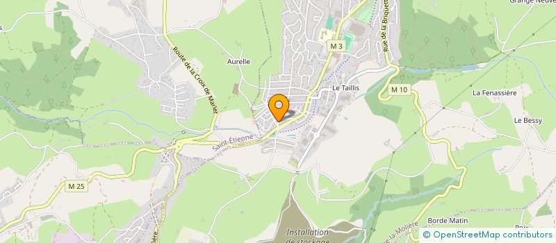 localisation de l'entreprise JAUNE-ROUGE  ROCHE-LA-MOLIERE