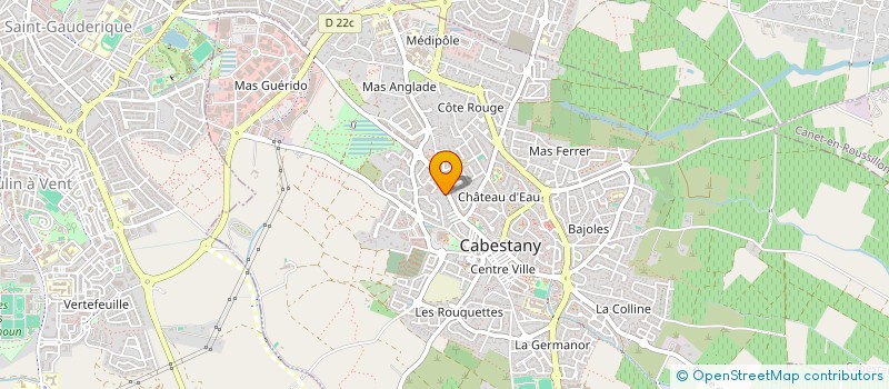 localisation de l'entreprise JAUNEAU PLOMBERIE ELECTRICITE à CABESTANY