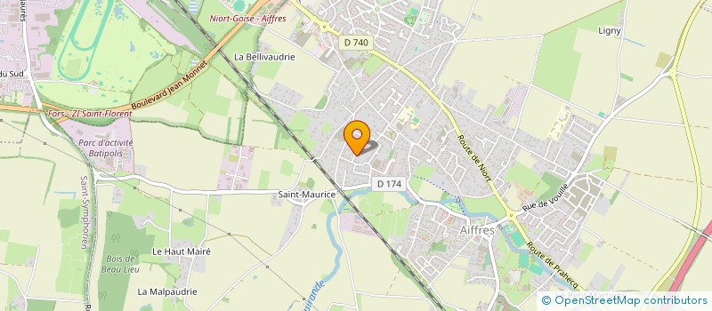 localisation de l'entreprise JAUNET COJO  AIFFRES