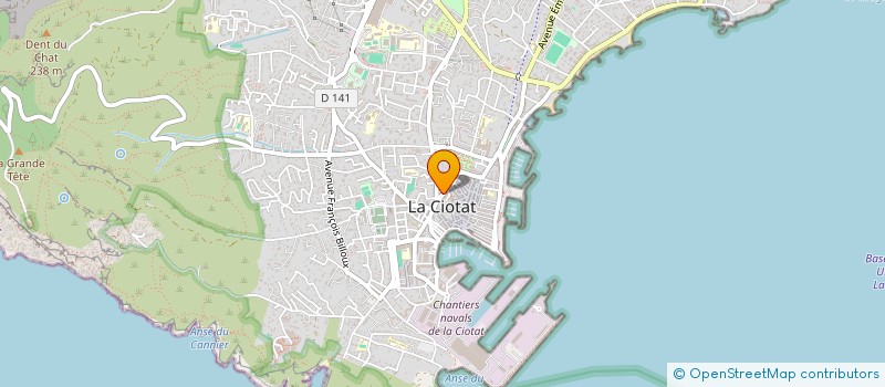 localisation de l'entreprise JAUPART-CRISTINI à LA CIOTAT