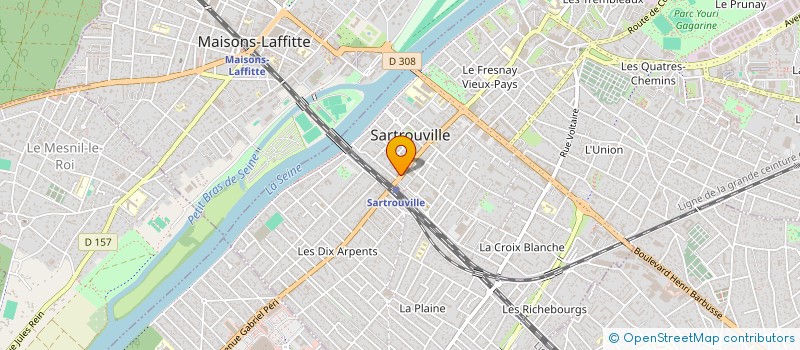 localisation de l'entreprise JAUREDIS à SARTROUVILLE