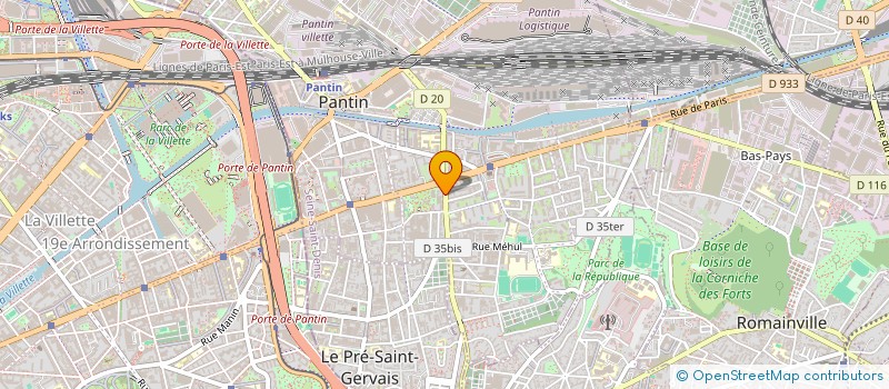localisation de l'entreprise JAURES à PANTIN
