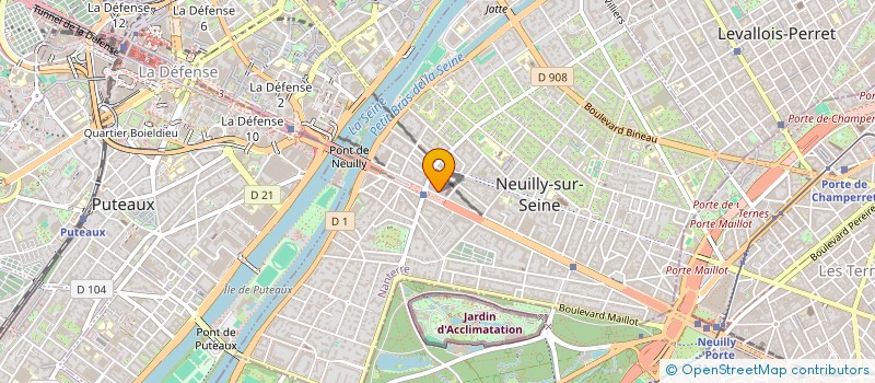 localisation de l'entreprise JAURES 83 à NEUILLY-SUR-SEINE