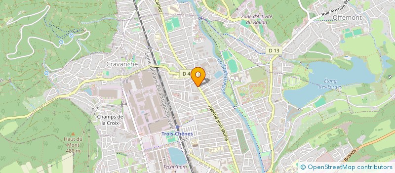 localisation de l'entreprise JAURES à BELFORT