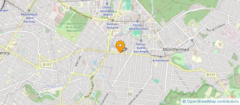 localisation de l'entreprise JAURES FORMATION  MONTFERMEIL