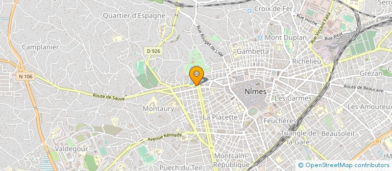 localisation de l'entreprise JAURES INVEST  NIMES