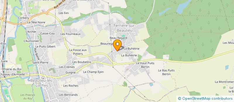 localisation de l'entreprise JAURES-JBAS  BEAULIEU-LES-LOCHES