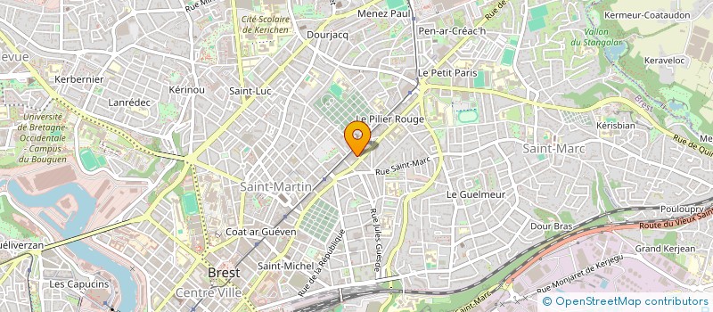 localisation de l'entreprise JAURES MAGENTA  RESTAURATION à BREST