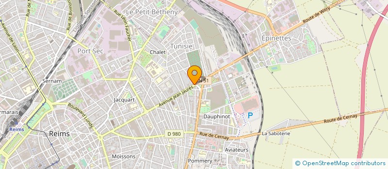 localisation de l'entreprise JAURES MARKET  REIMS