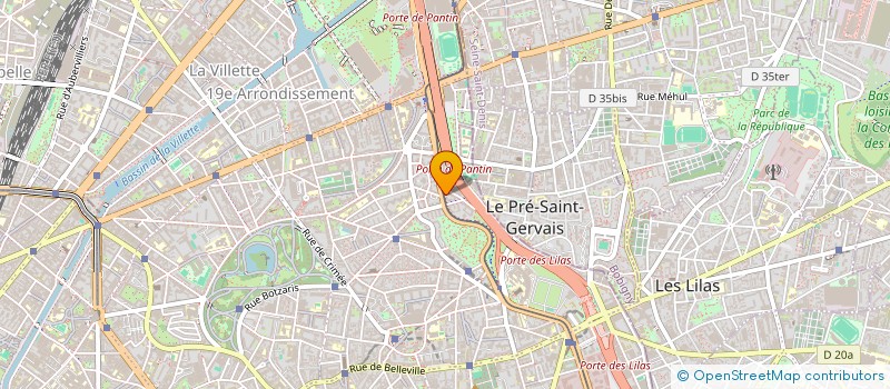 localisation de l'entreprise JAURES VOYAGES  PARIS