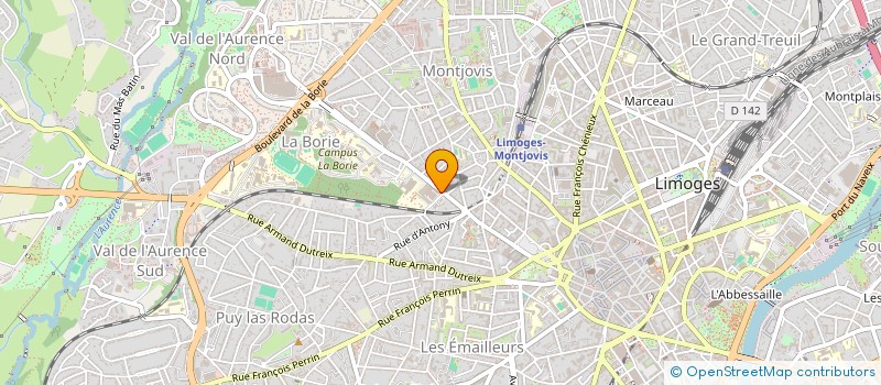 localisation de l'entreprise JAVA 3 à LIMOGES