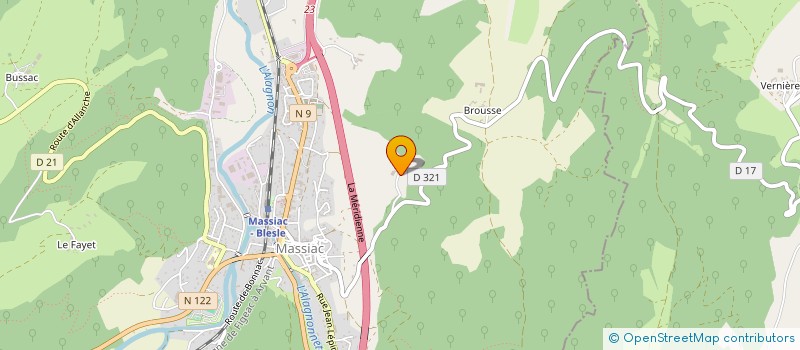 localisation de l'entreprise JAVA à MASSIAC